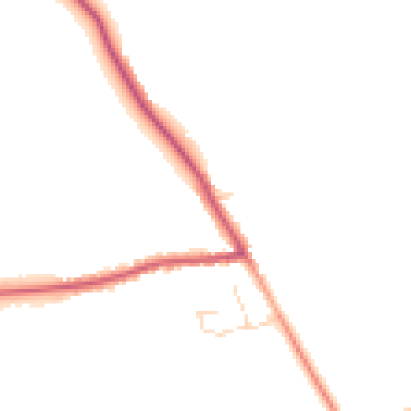 Daytime road noise heatmap for YO61 1EJ