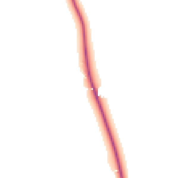 Daytime road noise heatmap for YO61 1EN