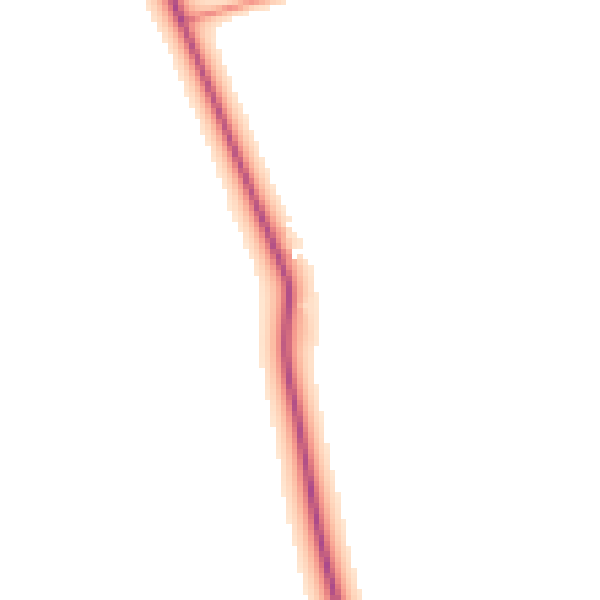 Daytime road noise heatmap for YO61 1ES