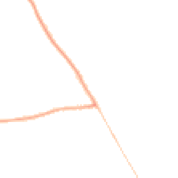 Night-time road noise heatmap for YO61 1EW