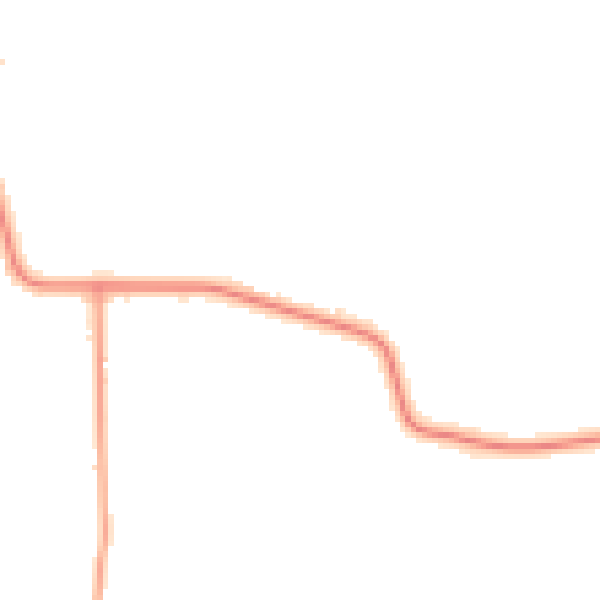 Daytime road noise heatmap for YO61 1HB