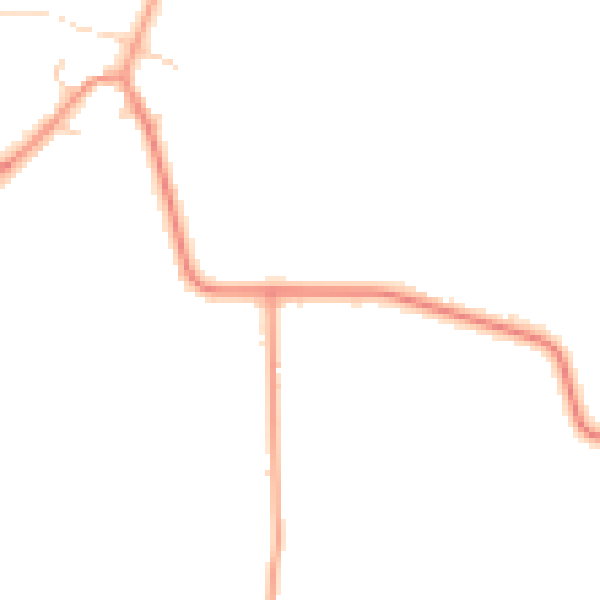 Daytime road noise heatmap for YO61 1HD