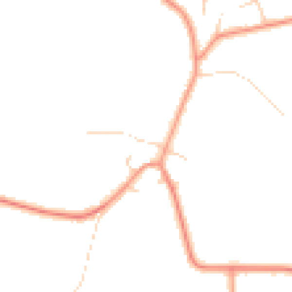 Daytime road noise heatmap for YO61 1HH