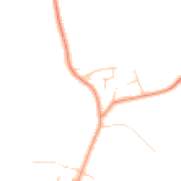 Daytime road noise heatmap for YO61 1HL