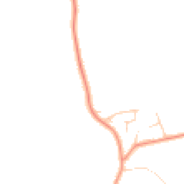 Daytime road noise heatmap for YO61 1HN