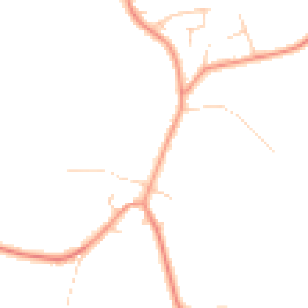 Daytime road noise heatmap for YO61 1HQ