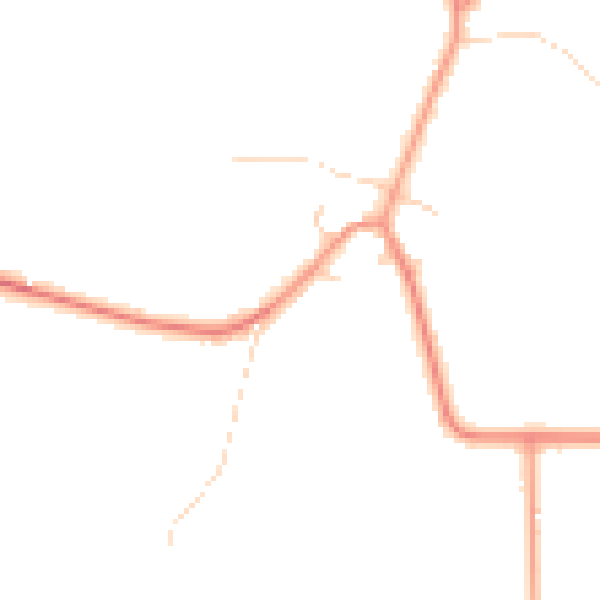 Daytime road noise heatmap for YO61 1HT