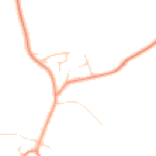 Daytime road noise heatmap for YO61 1HW
