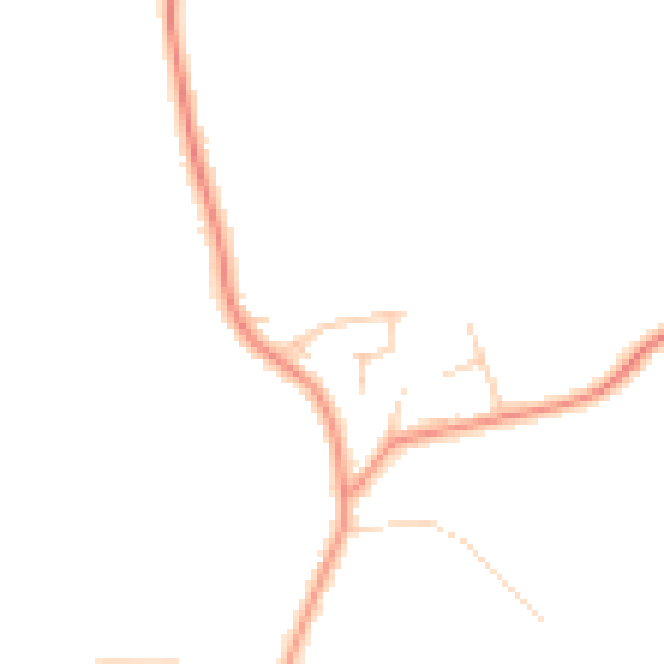 Daytime road noise heatmap for YO61 1JF