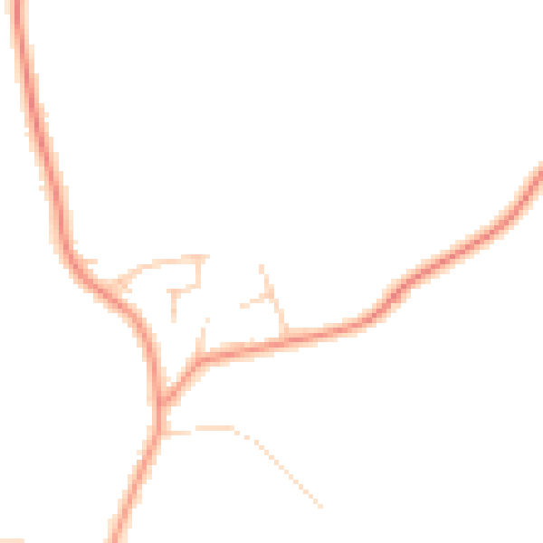 Daytime road noise heatmap for YO61 1JG
