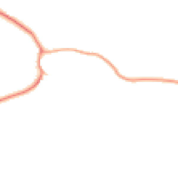 Daytime road noise heatmap for YO61 1NR