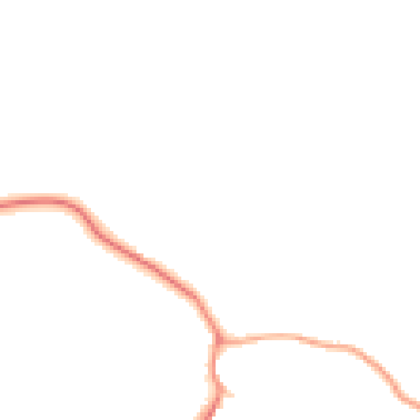 Daytime road noise heatmap for YO61 1NS