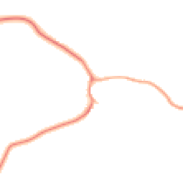 Daytime road noise heatmap for YO61 1NW