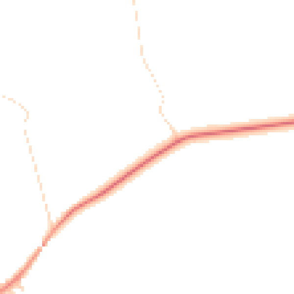 Daytime road noise heatmap for YO61 1RE