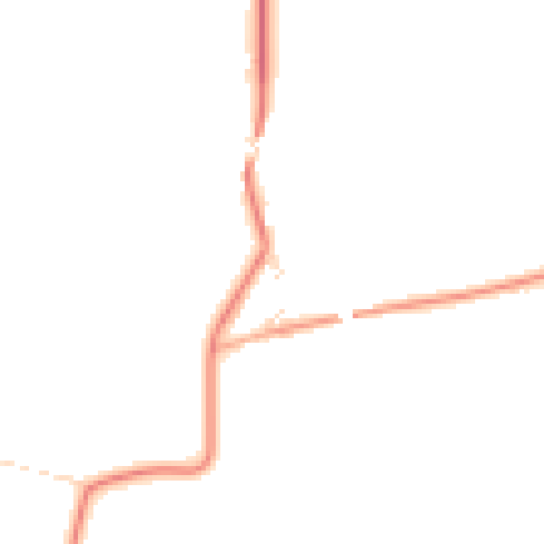 Daytime road noise heatmap for YO61 1RJ