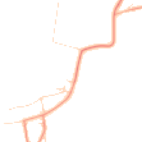 Daytime road noise heatmap for YO61 1RL