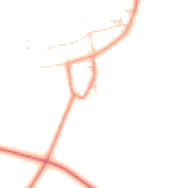 Daytime road noise heatmap for YO61 1RN