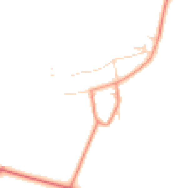 Daytime road noise heatmap for YO61 1RP