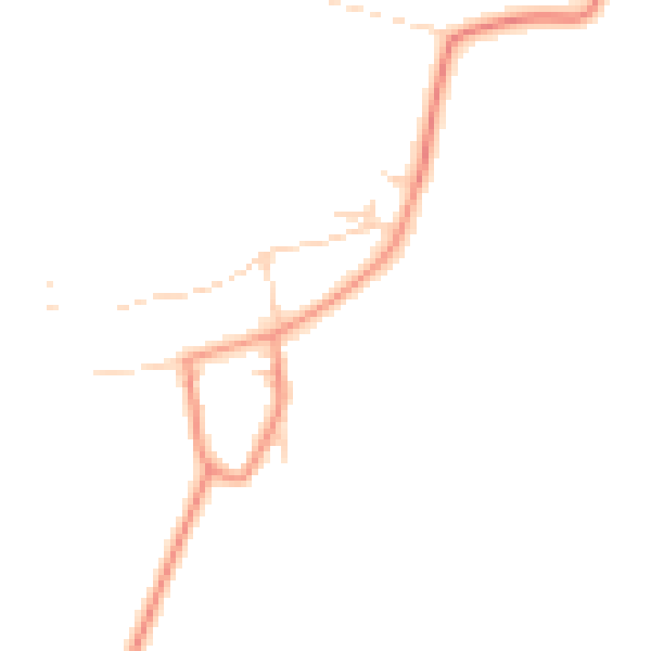 Daytime road noise heatmap for YO61 1TA