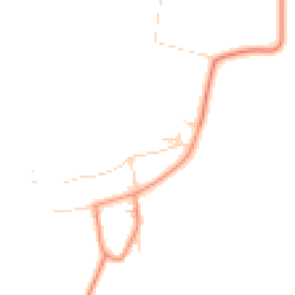 Daytime road noise heatmap for YO61 1TH