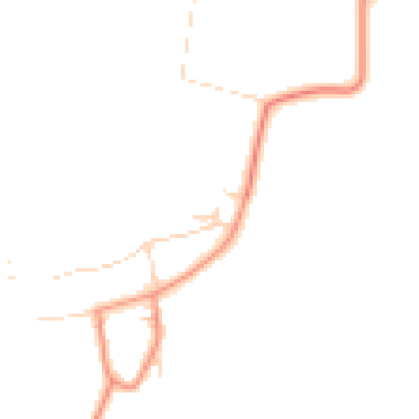 Daytime road noise heatmap for YO61 1TQ