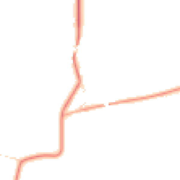 Daytime road noise heatmap for YO61 1TR