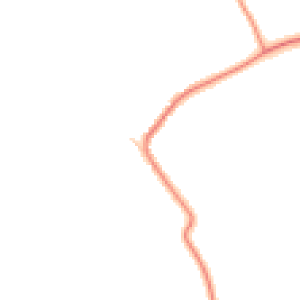 Daytime road noise heatmap for YO61 1UE