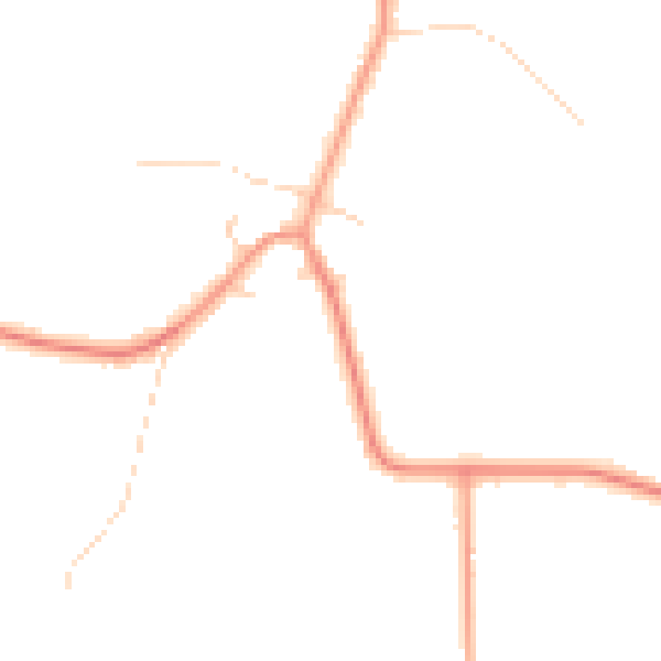 Daytime road noise heatmap for YO61 1YA