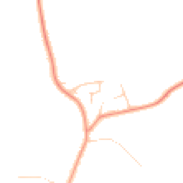 Daytime road noise heatmap for YO61 1YD