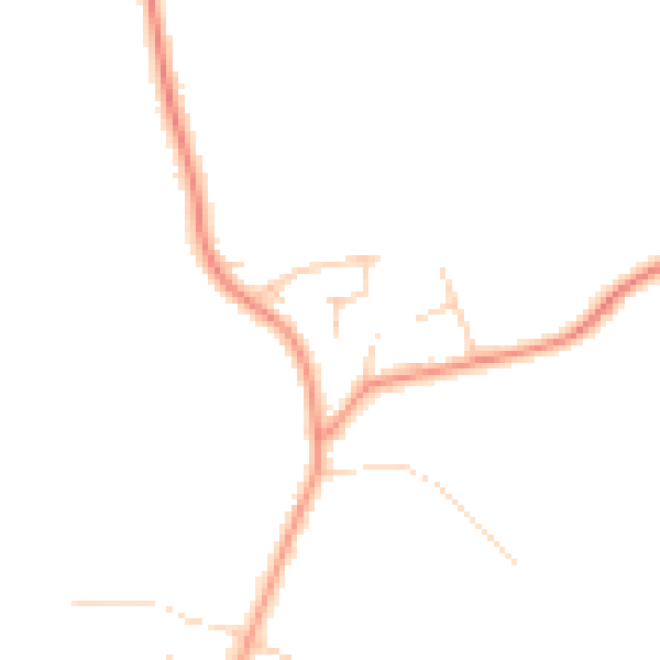 Daytime road noise heatmap for YO61 1YE