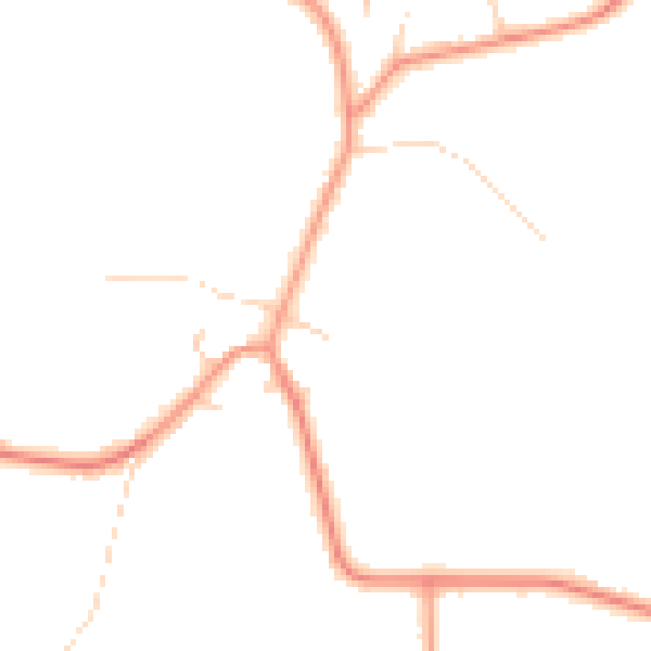 Daytime road noise heatmap for YO61 1YF