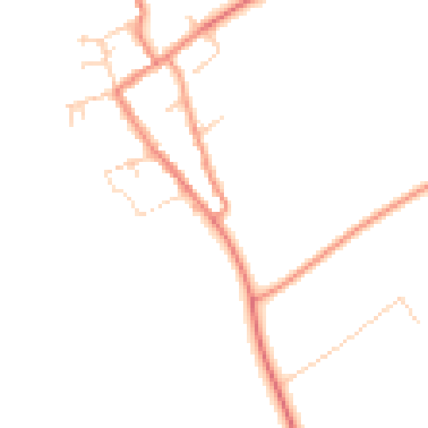Daytime road noise heatmap for YO61 2PP