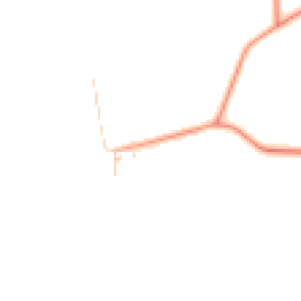 Daytime road noise heatmap for YO61 2QY