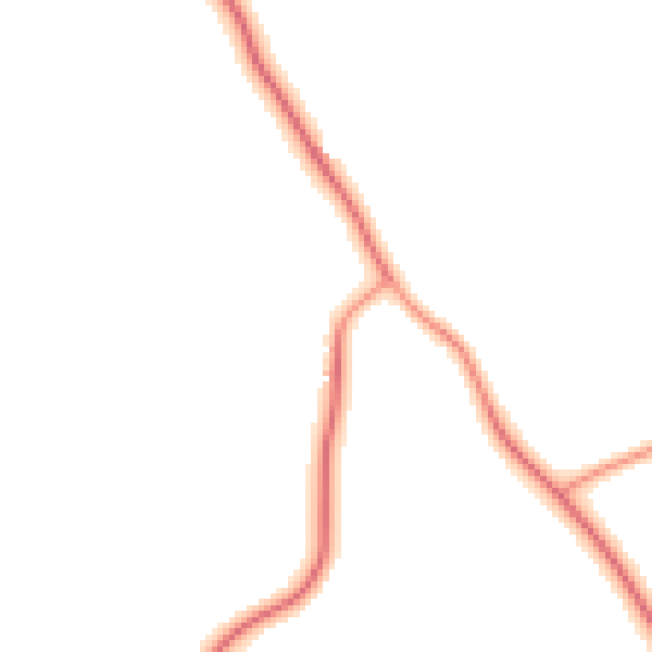 Daytime road noise heatmap for YO61 2RH
