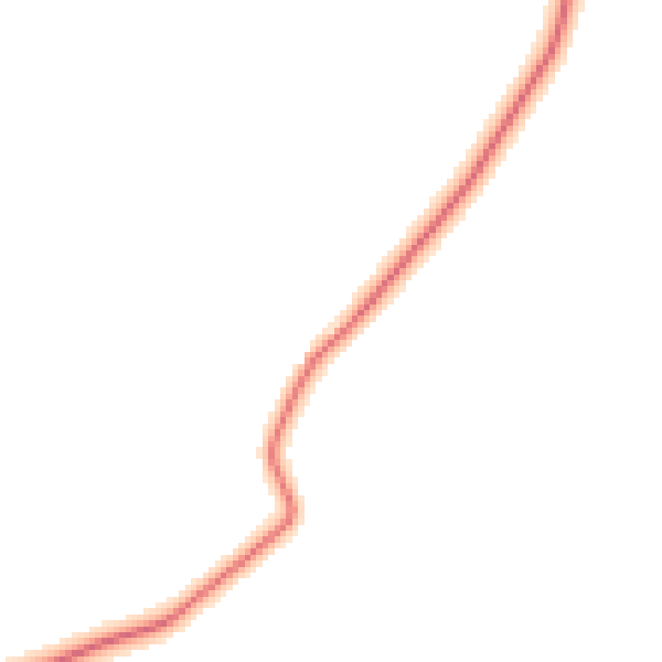 Daytime road noise heatmap for YO61 2RZ