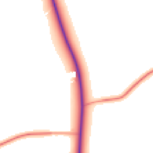 Daytime road noise heatmap for YO61 3NJ