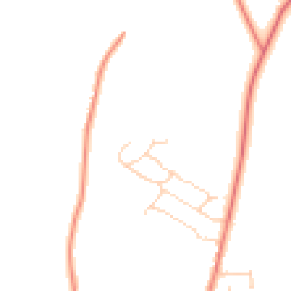 Daytime road noise heatmap for YO61 3RS