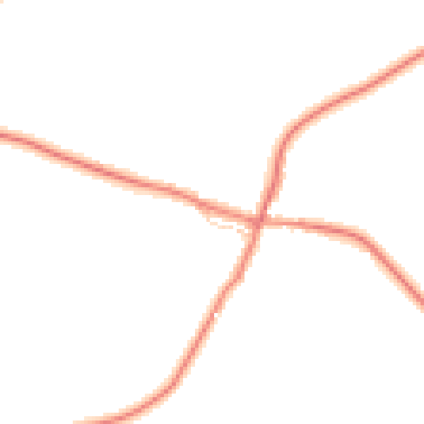 Daytime road noise heatmap for YO61 4AB