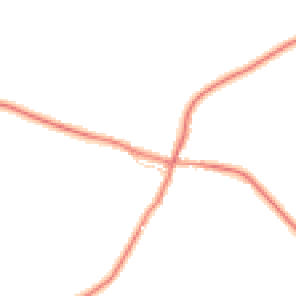 Daytime road noise heatmap for YO61 4AD