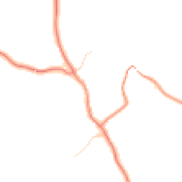 Daytime road noise heatmap for YO61 4AH