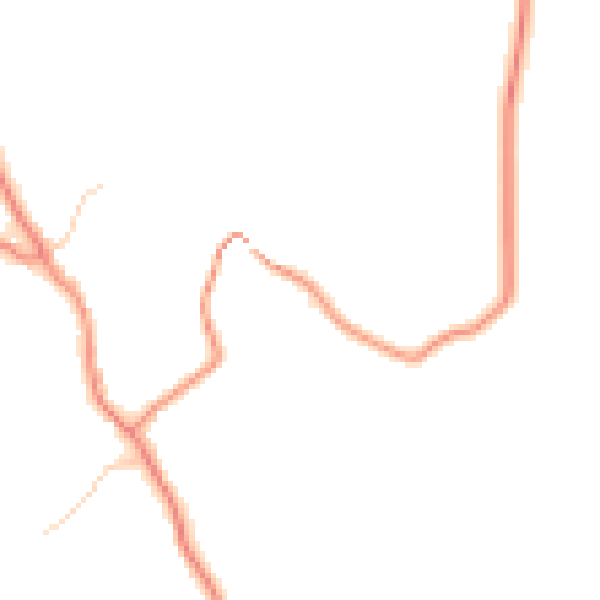Daytime road noise heatmap for YO61 4AJ