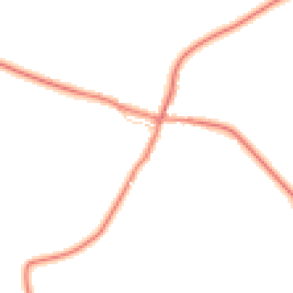 Daytime road noise heatmap for YO61 4AP