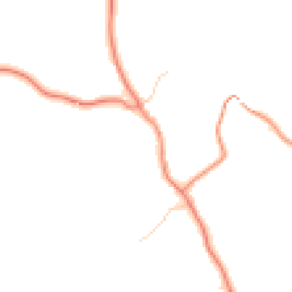 Daytime road noise heatmap for YO61 4AQ