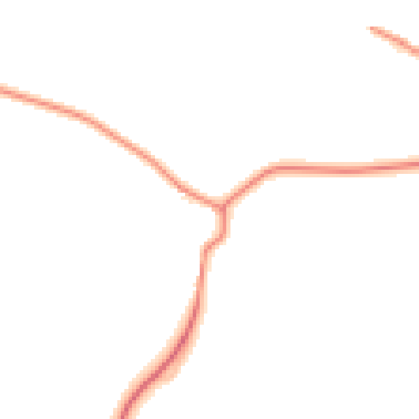 Daytime road noise heatmap for YO61 4BD