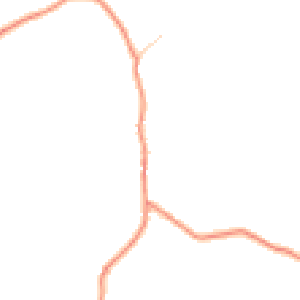 Daytime road noise heatmap for YO61 4BL