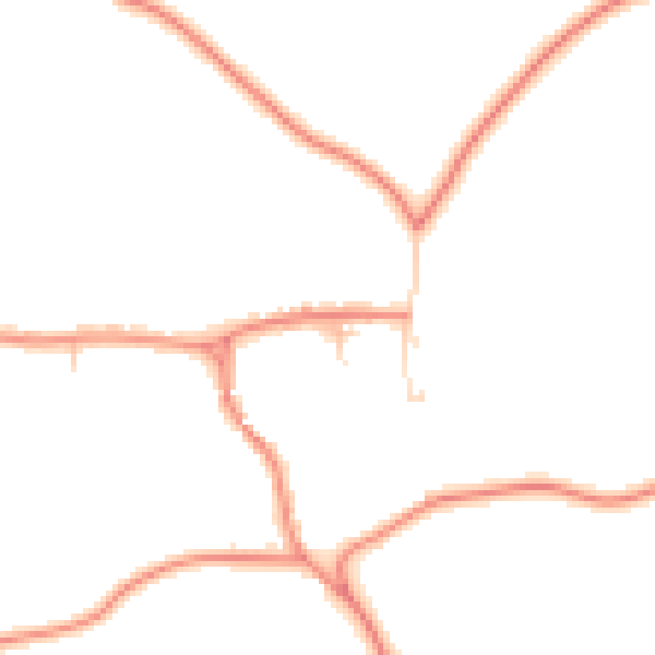 Daytime road noise heatmap for YO61 4PU
