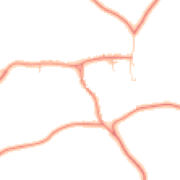 Daytime road noise heatmap for YO61 4PY