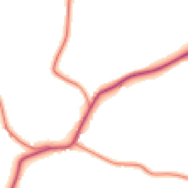 Daytime road noise heatmap for YO61 4RB