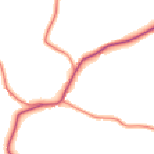 Daytime road noise heatmap for YO61 4RE