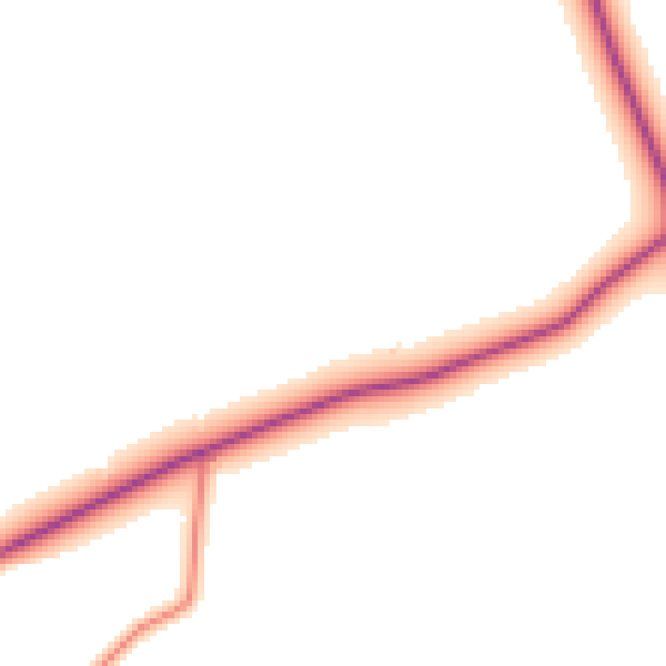 Daytime road noise heatmap for YO61 4SJ